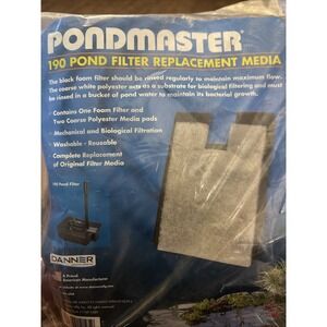 Danner Mfg. 12195 Pondmaster Coarse Foam Pad Replacement Filter Lot‎ Of 2